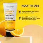 Dr. Sheth's Ceramide & Vitamin C Sunscreen SPF 50+ PA+++ For Women & Men | UVA UVB Sun Protection | 80g