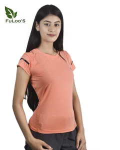 Bravo Active Dry T-shirts for Women in Orange