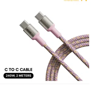 100% Original VOLTME C2389 Powerlink Pixel 240W USB-C to USB-C Fast Charging Cable