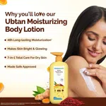 Mamaearth Ubtan Moisturizing Body Lotion with Turmeric & Saffron for Glowing Skin - 400 ml