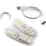 USB LED Book White Lights LED LED Bulb 5V Power Input With Flexible Cable (1 set only)