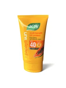 JOY Papaya Sun Multi Benefit UV Protect Long Lasting Sun Defense Cream SPF 40 PA+++ | 120ml
