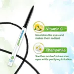 Mamaearth Charcoal Black Long Stay Kajal with Vitamin C & Chamomile for 11-Hour Smudge-free Stay