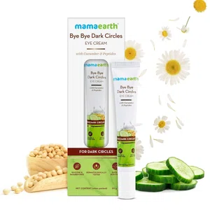 Mamaearth Bye Bye Dark Circles Eye Cream with Cucumber and Peptides for Dark Circles - 20g