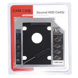 Universal 9.5mm Second HDD Caddy SATA 3.0 Hard Drive Adapter SSD HDD Hard Disk Enclosure Case for Laptop Optical Drive Bay