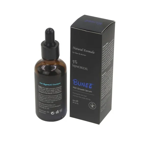 Bunee Hair Growth Anti Loss Thinning Serum MINOXIDIL 5% BIOTIN Treatment 60ml- Original Certified Product