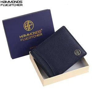 Hammonds Flycatcher Blue Genuine Leather Wallet for Men (HF 593 BNL)