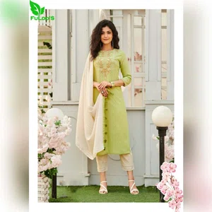 FuLoo's 6 Degree Pure Cotton Designer Kurti in 3 set #03