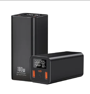 (New Launch) Ultima 20K Ultra Max | 100WPower Delivery | 20000 mAh | Fast Charging |Full Metal Body | Multi Layers Fire Protection |LED Display | Triple Ports | Supports PD, QC3.0,Universal Compatibility | 2 Way Charging |ChargeSafe Technology Power100% Authentic20000mAh capacity 100W PD output