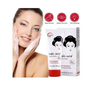 GUANJING Kojic Acid Deep Cleansing Facial Wash 100g / Oil Control & Anti Acne Face Cleanser For Glowing Skin