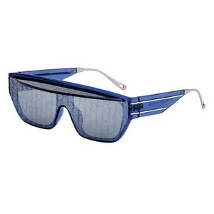 Oudi Premium UV Protected Lens Blue Polycarbonate Full Rim Sunglasses for Women Blue-Silver