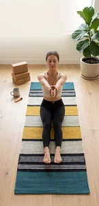 Pure Cotton Handwoven Yoga Mat (2x6 ft) - Brand New