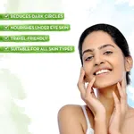 Mamaearth Bye Bye Dark Circles Eye Cream with Cucumber and Peptides for Dark Circles - 20g