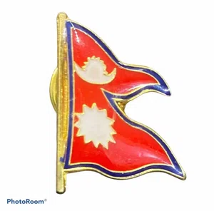 Nepal Flag Brooch