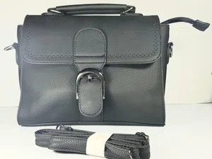 Black PU Leather Ladies Bag