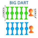 Silicon darts Game Set - Indoor, Outdoor Suction Cup Throwing Game Big Dart