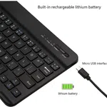 Ultra-Slim Bluetooth Keyboard Portable Mini Wireless Keyboard Rechargeable for Apple iPad iPhone Samsung Tablet Phone Smartphone iOS Android Windows