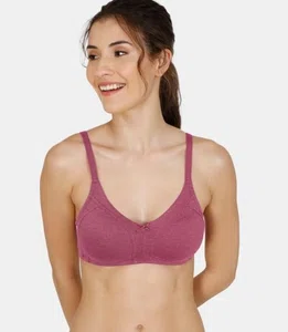 Rosaline Essentials Double Layered Non Wired 3/4th Coverage Bra - Rasberry Radiance