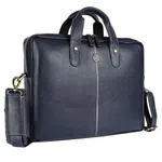 Hammonds Flycatcher Genuine Leather 13 inch Laptop Bag (Blue)