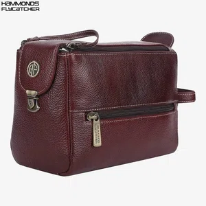 Hammonds Flycatcher Genuine Leather Toiletry Bag For Men