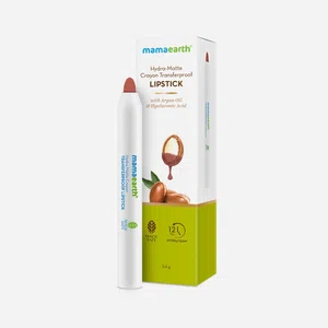 mamaearth Hydra-Matte Crayon Transferproof Lipstick - 2.4 g - Cappuccino Brown