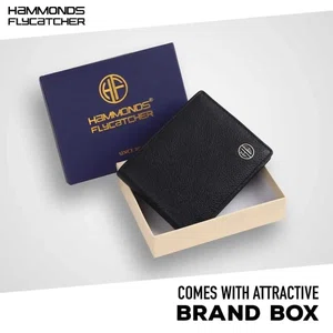 Hammonds Flycatcher Black Genuine Leather Wallet For Men (HF 594 BL)