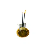 2 In 1 Brass Bateko Dhoop Holder / Stand (Aprox 12 CM Diameter) बाटेको धुपस्ट्याण्ड