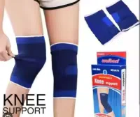 1 Pair Elastic Knee Brace Support - Blue Color Free Size