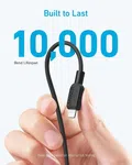 Anker 310 USB C to Lightning Cable (Black, 6ft), MFi Certified, Fast  Charging Cable for iPhone 15 15 Pro 15 Pro Max/ 14 Plus 14 14 Pro Max  13 13 Pro 12 11 X XS XR, Charge an iPhone 15 Pro max upto 50% in just  30 minutes