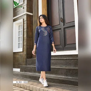 FuLoo's Premier Denim Western Kurti # 1033