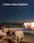 Anker Nebula Apollo, Wi-Fi Mini Projector, 200 ANSI Lumen Portable Projector, 6W Speaker, Movie Projector, 100 Inch Picture, 4-Hour Video Playtime