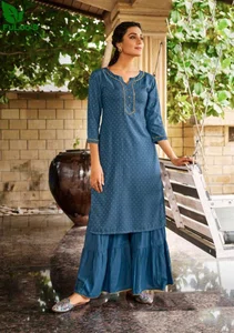FuLoo's GL Freedom Kurti Set in Sharara #02 Women