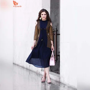 FuLoo's Shine Dress Heavy Georgette for Women # 1198