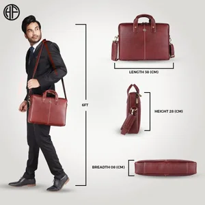 Hammonds Flycatcher Unisex Genuine Leather Bag - Messenger Leather Bags | Laptop Bags For Men And Women |