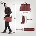Hammonds Flycatcher Unisex Genuine Leather Bag - Messenger Leather Bags | Laptop Bags For Men And Women |