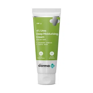 The Derma Co 4% Urea Deep Moisturizing Cream with Lactic Acid & Ceramide Complex, For Very Dry Skin-100g