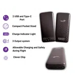 Bullet Power Bank PB-20 20000mAh Fast Charging 3-in-1 Portable Charger - Black