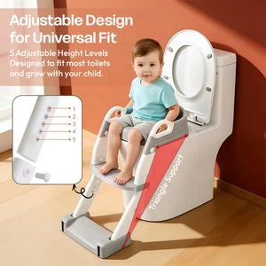 Premium 3-in-1 Baby Potty Training Chair – Adjustable Ladder & Soft Cushion Seat [ 2-5 YEARS ]