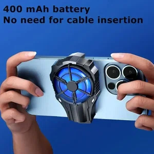 Phone Cooling Pad Air-Cooled Turbo Fan: Universal Cooling Fan for Mobile Gaming, Phone Cooling Heat Sink for PUBG, iOS & Android
