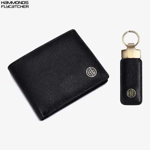 Hammonds Flycatcher Genuine Leather Wallet Combo Gift Sets Wallets and Key Ring For Men