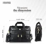 Hammonds Flycatcher Black Genuine Leather Bag For Men