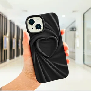💖 3D Cute Heart Soft Shockproof Case Cover for iPhone