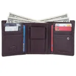 Hammonds Flycatcher Genuine Leather Black Trifold Wallet For Men