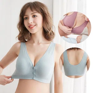 Cotton Maternity Nursing Bras Pregnant Breastfeeding Pregnancy Women Underwear Breast Feeding Bra Soutien Gorge Allaitement