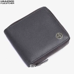 Hammonds Flycatcher RFID Protected Genuine Leather Grey Wallet for Men