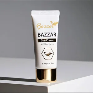 BAZZAR Sun Cream SPF 50+ PA++++ | UVA/UVB Protection | Lightweight Non-Sticky Sunscreen | Hydrating & Whitening Daily Use