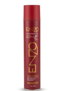 ENZO Keratin Hair Spray – Strong Hold & Long Lasting Professional Finish (420ml)
