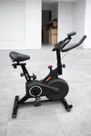 Exercise Spin Bike | Red/Black Seat Adjustable Exercise Spin Bike With Tension Adjustable | Lcd Display Spin Exercise Bike 100KG