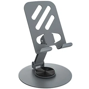 Metal Aluminum Alloy Rotary Phone Holder Folding Desktop Portable Tablet Bracket