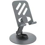 Metal Aluminum Alloy Rotary Phone Holder Folding Desktop Portable Tablet Bracket